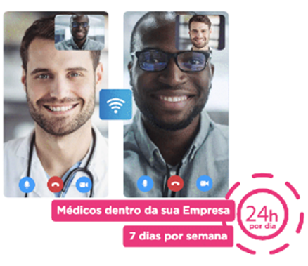 Medicos dentro da sua empresa 7 dias por semana